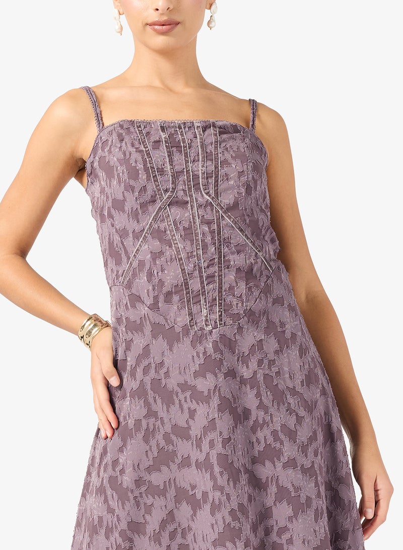 ايلا فستان بحمالات مع تفاصيل كورسيه - Image 3