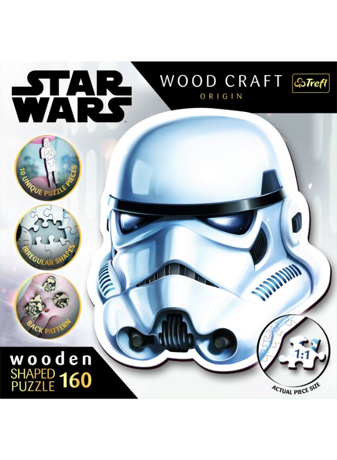 Trefl Puzzles - "160 Wooden Shaped Puzzles" - Stormtrooper's helmet / Lucasfilm Star Wars FSC Mix 70% - Image 3