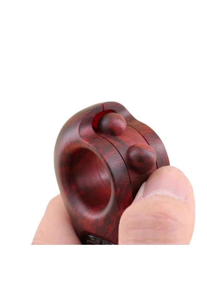 DIGITAL TASBEEH COUNTER | Digital Finger Tasbeeh Portable Rotating Prayer Beads with Digital Counter | Electronic prayer tasbeeh , Brown