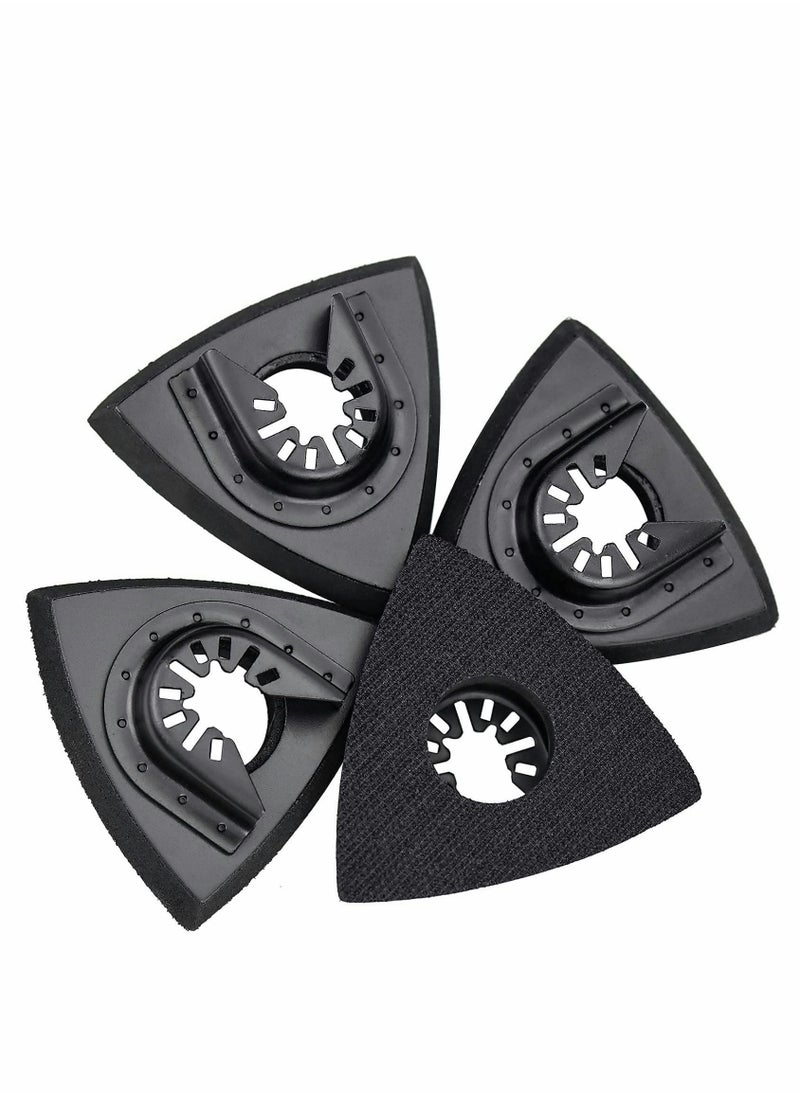 Y&D - 4Pcs Sanding Pads 80 mm for Attaching Pads, Multi-Tool Blades Oscillating Multi Tool Accessories Compatible with Worx Mikita Dewalt Power - Image 1