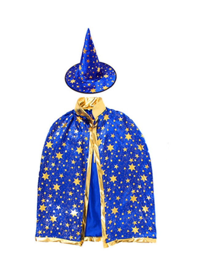 Halloween Magician Costume With Cloak Cape 125x80cm  - Image 1