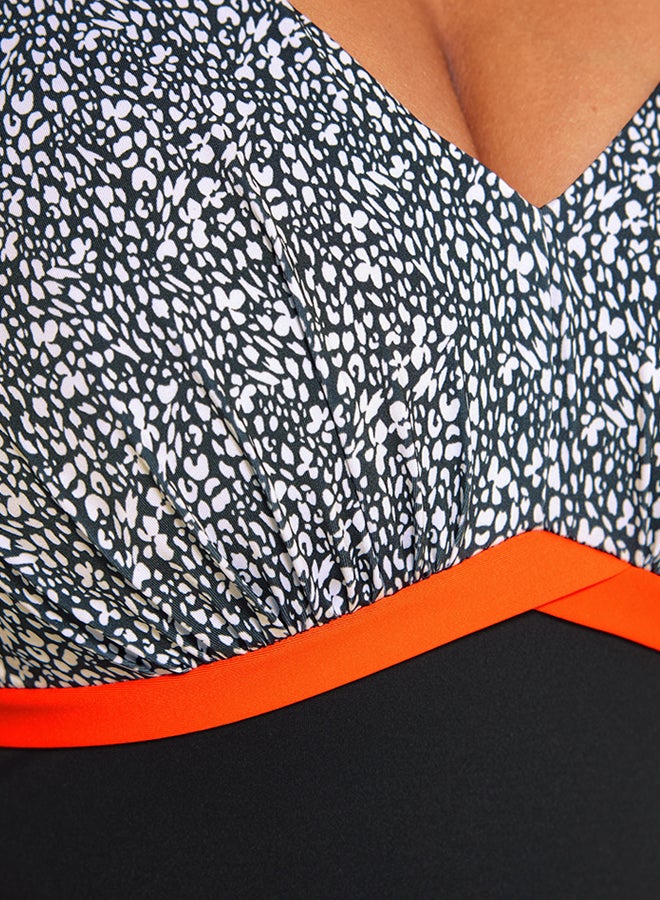 DECATHLON Women’s aquafitness 1-piece swimsuit - Rosy - Image 3