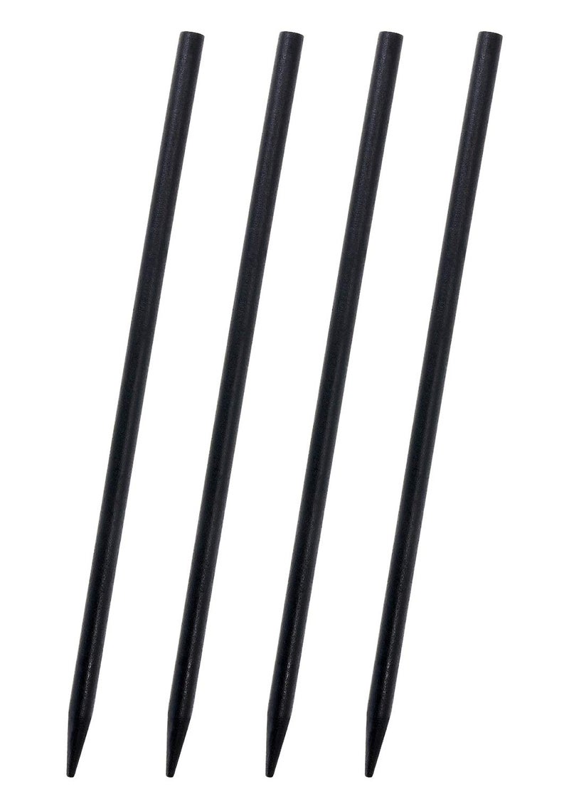 PENTA ANGEL Wood Hair Sticks Penta Angel 4Pcs Vintage Wooden Hair Chopstick Pencil Long Hairpin Clips Accessory for Women Thick Curly Hair Bun Holder Hairstyle Decor (Black) - Image 1