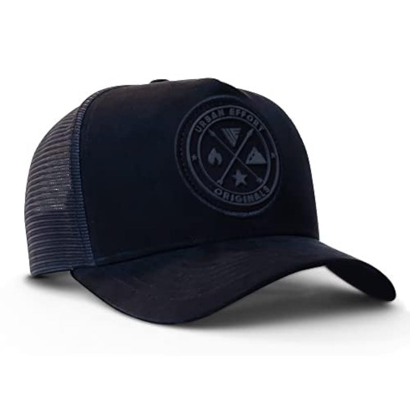 Urban Effort Tucker Hats for Men - Mesh Back Cap Women Baseball Hat 5-Panel-Great Baseball Snapback Closure for Hunting & Hiking