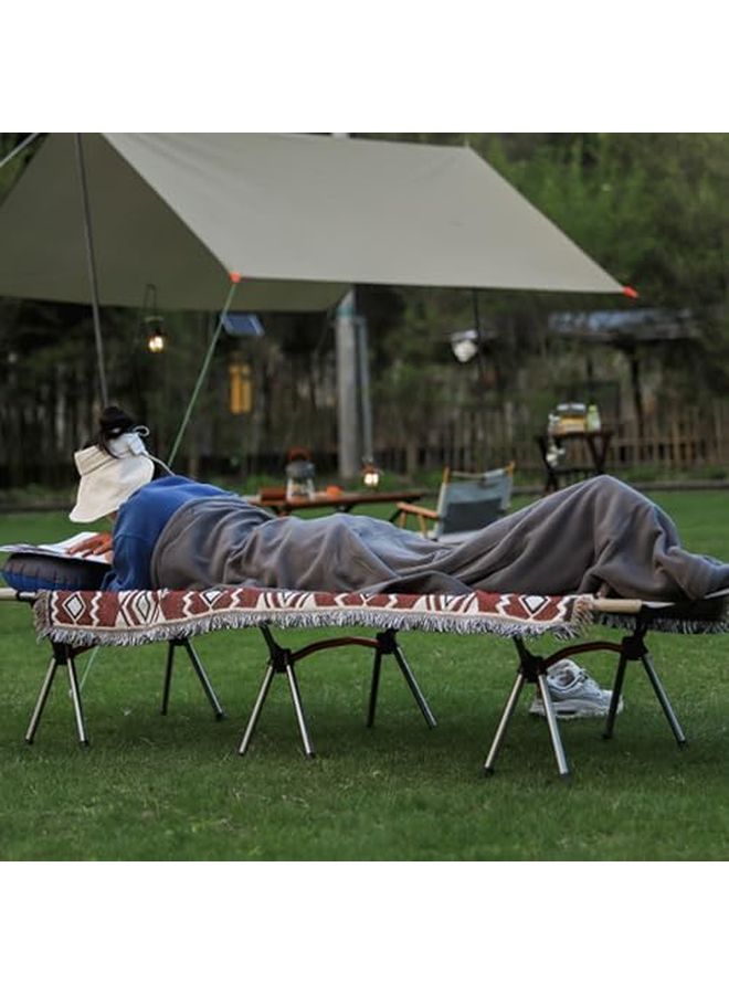 Gray Space Saving Velvet Sleep Bag Camping Storage For Backpacking Emergency Preparedness - Image 3