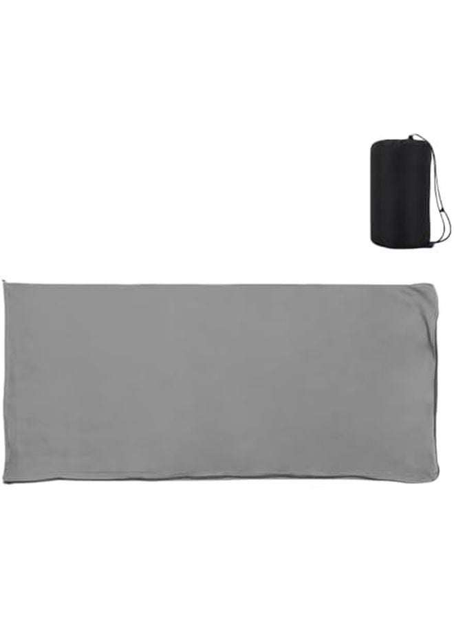 Gray Space Saving Velvet Sleep Bag Camping Storage For Backpacking Emergency Preparedness - Image 5