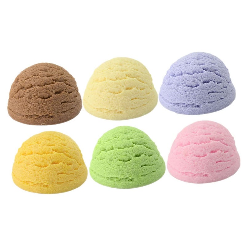 6 Realistic Simulation Ice Cream Balls for Home Shop Decoration Photography Education - Image 2