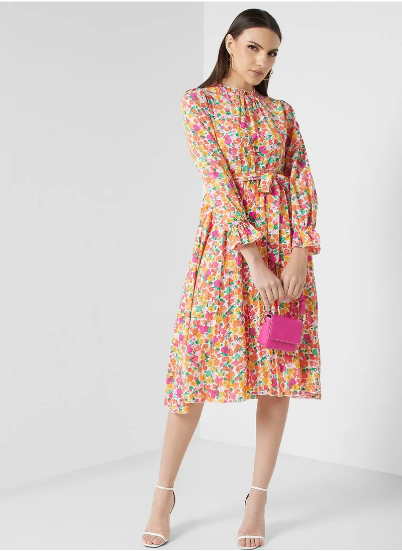 ELLA Ditsy Print Dress