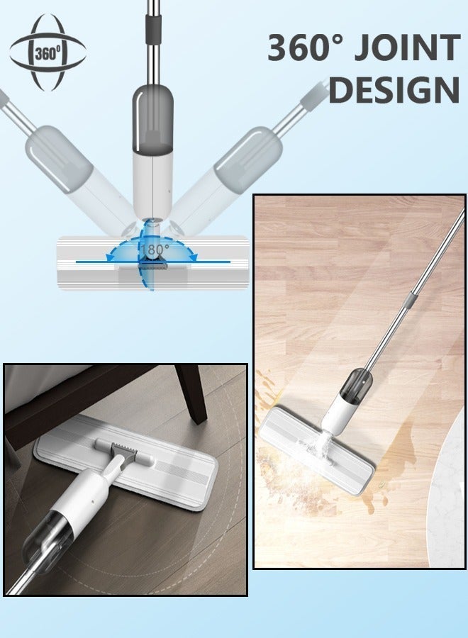 AHAKAC Spray Mop with 2 Washable Microfiber Pads-Cleaning Mop with 350ML Refillable Water Tank-Ceramic Floor Mop for Home Kitchen - Image 4