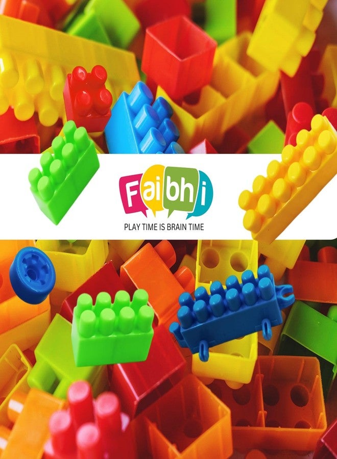Faibhi 200pcs Building Blocks Set with Zipper Pouch, a Colorful and Engaging Educational Toy for Kids That Inspires Creativity and Puzzle-Solving. Durable, Multicolored Toy Set for Kids of +3 Years. - Image 4