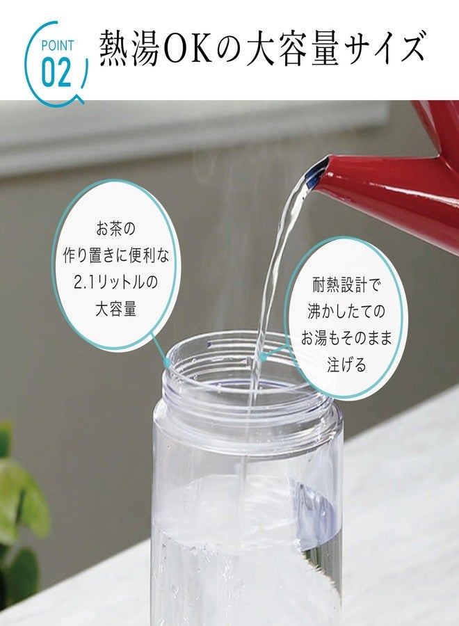 Lustroware Iwasaki Kogyo K-1285 Water Bottle, Seamless Pitcher, 0.6 gal (1.6 L), Hot Water, Made in Japan - Image 4