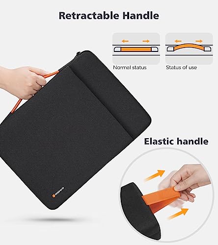 NIDOO 15.6 inch Laptop Sleeve Case Computer Bag for 15.6" Lenovo Legion 5 / IdeaPad Gaming 3i / ThinkPad T15 P15s E15/ 16" ThinkPad P16/ 16.1" HP OMEN Gaming ASUS Acer Dell - Image 2