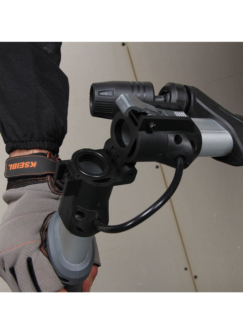 KSEIBI - Drywall Sander 750W with Sanding sheets (6x), Variable Speed Dual-Head Drywall Sander with 4m Dust Hose, Wall Sander Speed 1000-2100 /min, Floor, Wall, and Ceiling Sander Tools. - Image 1