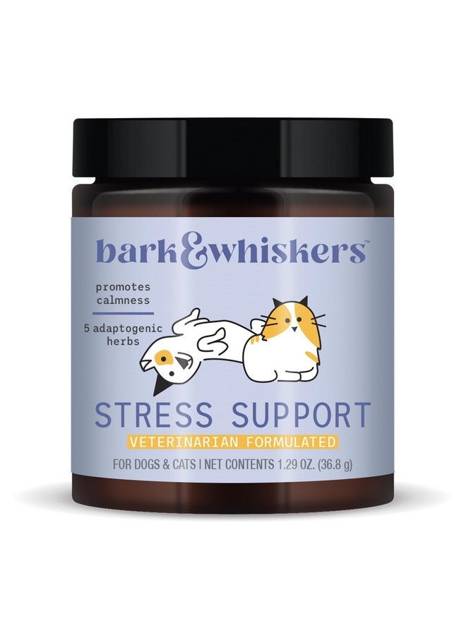 Dr. Mercola Bark & Whiskers Stress Support for Dogs & Cats, 1.29 Oz. (36.8 g), 5 Adaptogenic Herbs, Promotes Calmness, Veterinarian Formulated, Non-GMO, Dr. Mercola - Image 1