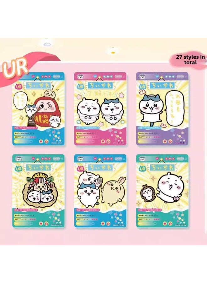 Meng Kajiyika Wow Full Flash Card 1 Yuan Pack 3 Bombs Whole Box Collection Card Usaki Pain Bear Infested Peripheral Card-Specifications:Collection Kajiikawa 2 Yuan 5 Bullets 1 Box 30 Packs  - Image 3