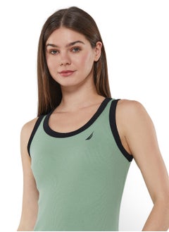 NAUTICA Sleeveless Cotton Blend Midi Dress  - Image 5
