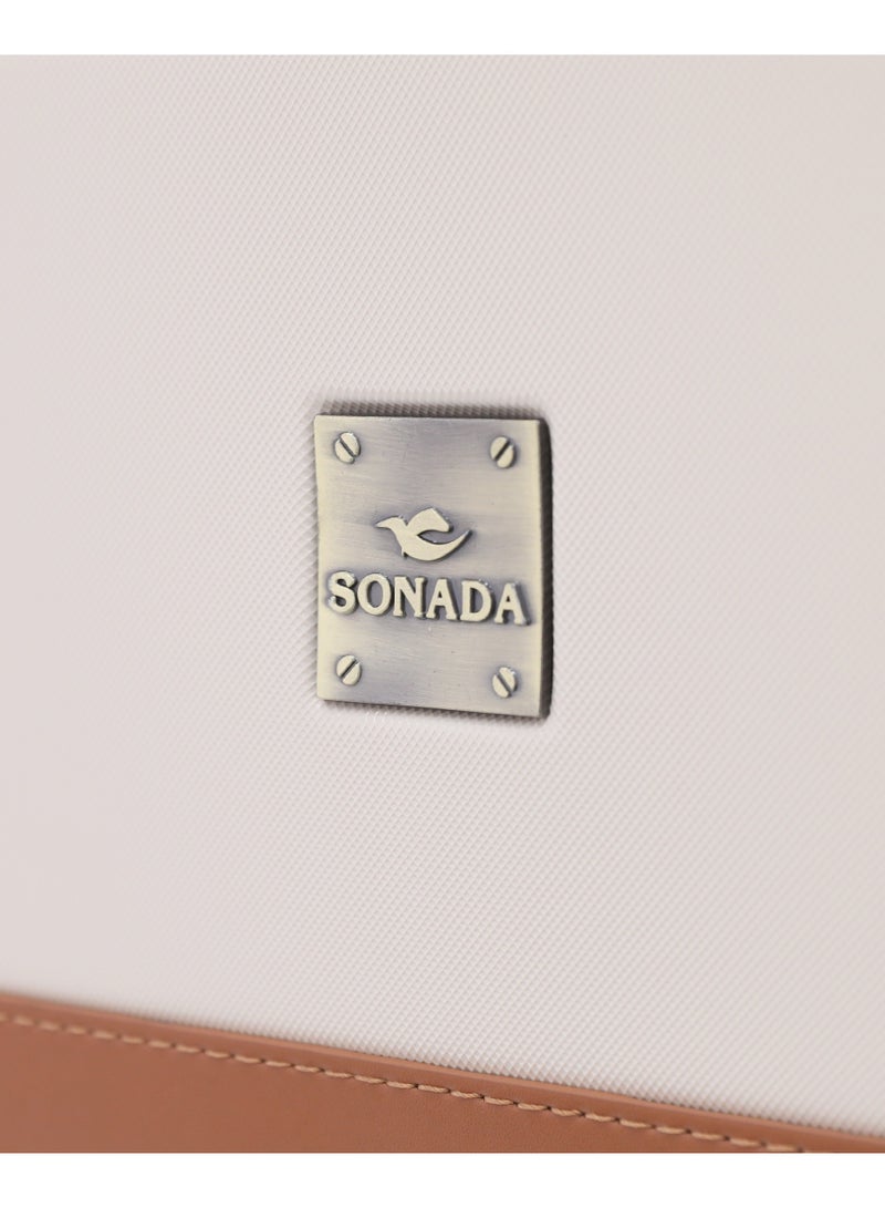 SONADA Premium Hardshell Luggage 4pc Set with Spinner Wheels | Durable Travel Suitcase with TSA Lock,Biege - Image 4