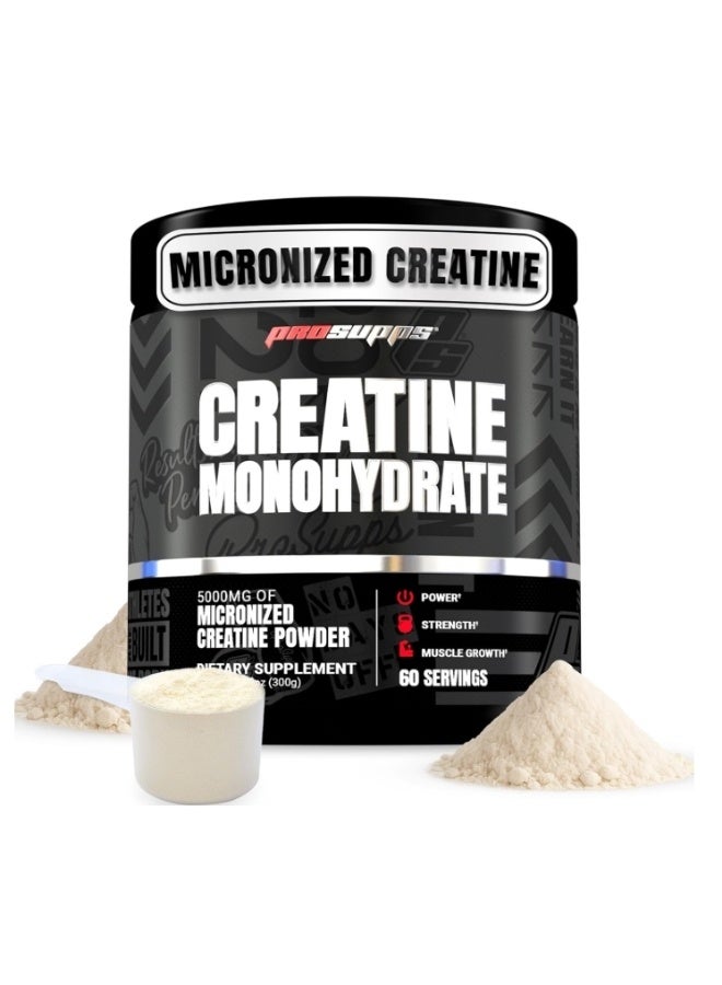 ProSupps Creatine Monohydrate Powder - 300G - Pure Strength & Muscle Volumizing Supplement - Unflavored Fast-Absorbing Formula For Athletes - Image 1