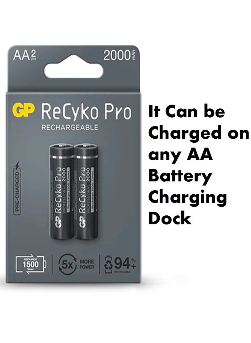 GP Batteries Rechargeable AA batteries GP ReCyko 2000mAh - Image 1