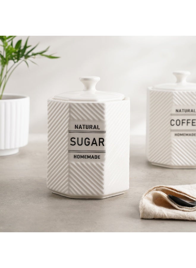 Pan Home وعاء سكر نولينا 800 مل - أبيض - Image 1