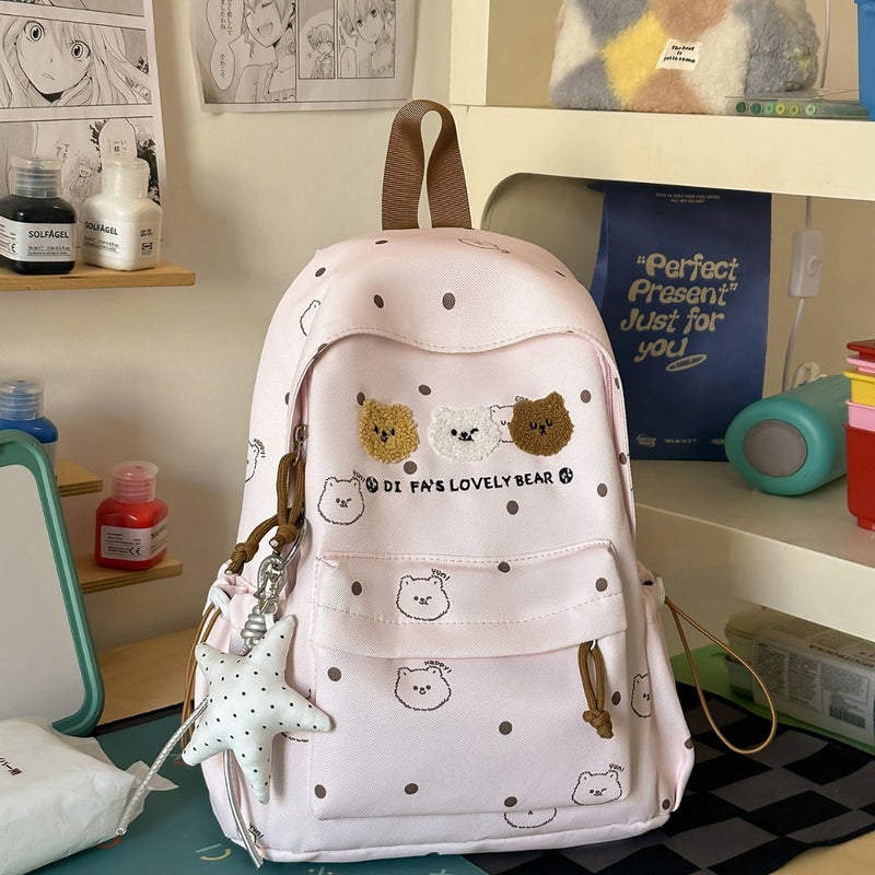 Cute Bear Student Backpack - Image 2