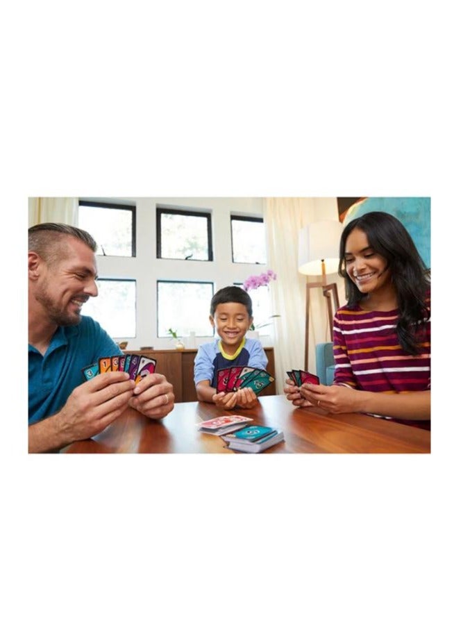UNO Baby Uno Flip! Multicolor Double Side Flip Cards for Card Game GDR44 Special Party Flip Cards 9.23x1.9x14.44cm - Image 4