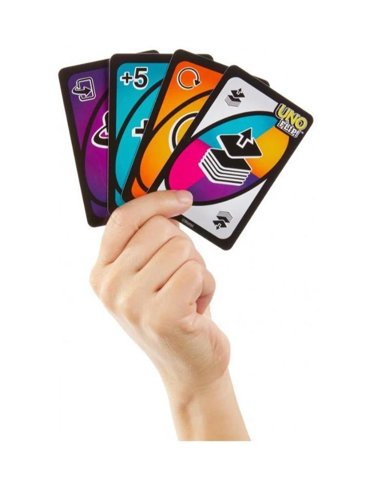 UNO Baby Uno Flip! Multicolor Double Side Flip Cards for Card Game GDR44 Special Party Flip Cards 9.23x1.9x14.44cm - Image 3