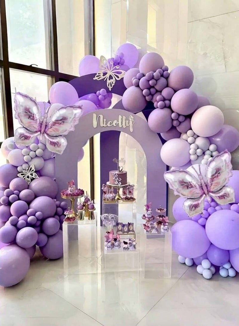 مجموعة تزيين بالونات أرجوانية - زينة حفلات أنيقة ومبهجة - Image 2