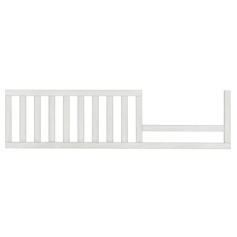 Evolur Evolur Andorra Convertible Crib Toddler Guard Rail in Weathered White Full Assembly from Crib to Toddler Bed Lasting Quality Solid Wood Construction 