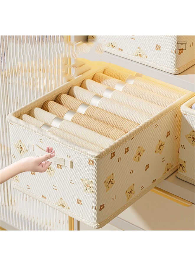 هومستر 2 جهاز كمبيوتر شخصي خزانة ملابس منظمي، منظمي الدرج القابلة للطي مع المقبضات، للسراويل والسترات والجينز - Image 2