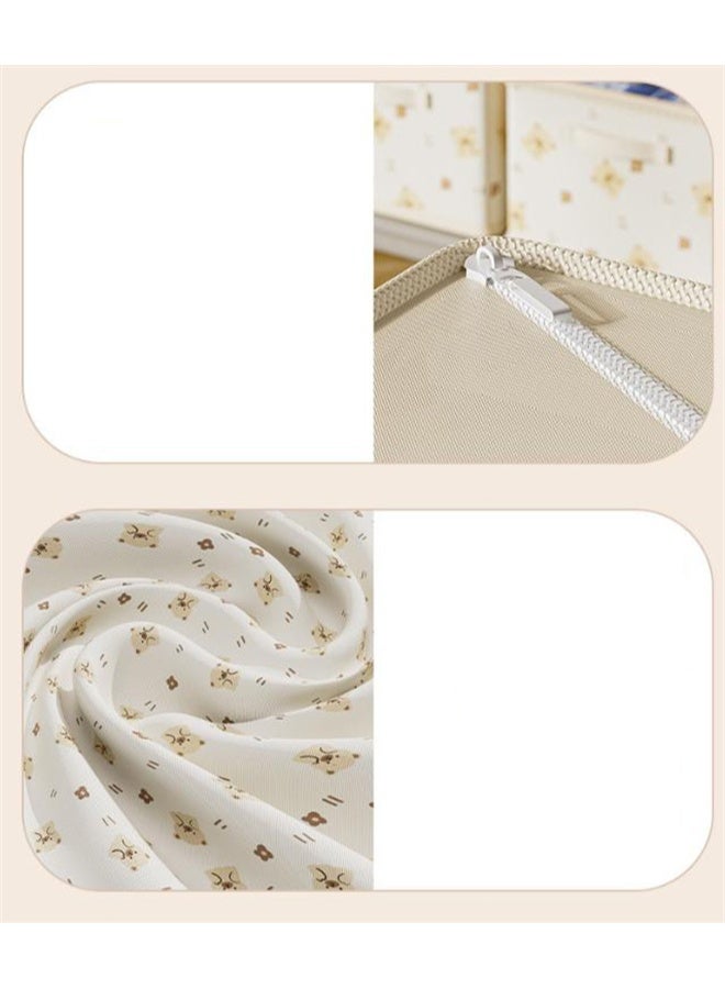 هومستر 2 جهاز كمبيوتر شخصي خزانة ملابس منظمي، منظمي الدرج القابلة للطي مع المقبضات، للسراويل والسترات والجينز - Image 5