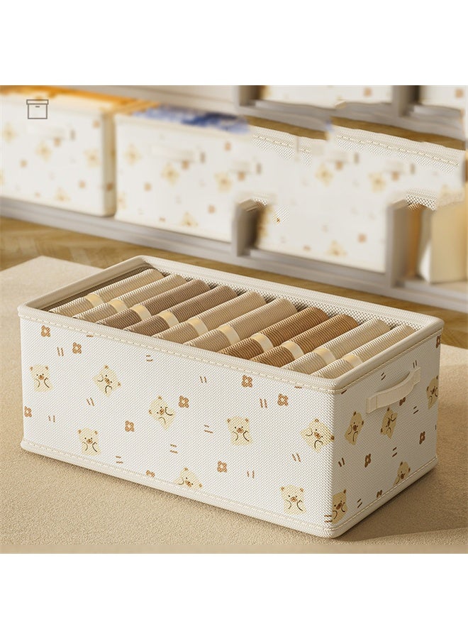 هومستر 2 جهاز كمبيوتر شخصي خزانة ملابس منظمي، منظمي الدرج القابلة للطي مع المقبضات، للسراويل والسترات والجينز - Image 4