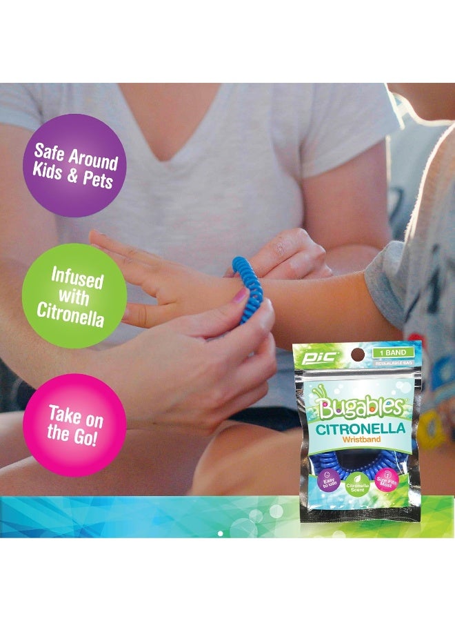 PIC Bugables Citronella Scented Coil Wristbands, Reusable and Resealable, One Size Fits All - Image 4