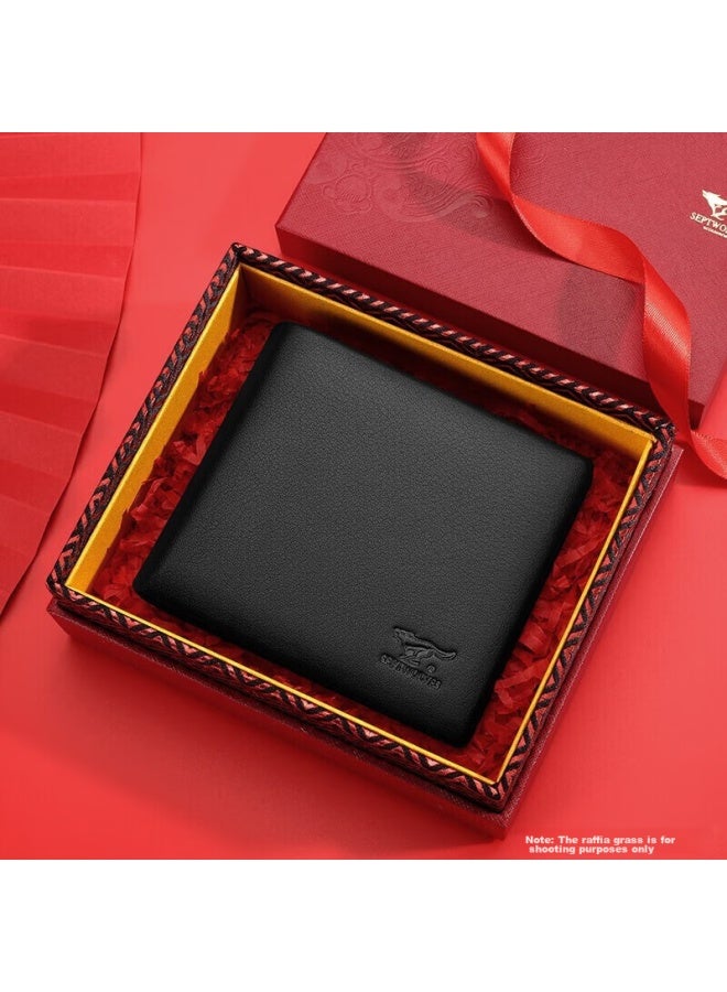 Septwolves Genuine Leather Wallet For Men, Card Holder, Clutch, Leather Case, Birthday Gift For Boyfriend, Husband, Father, Or Any Man - Image 1