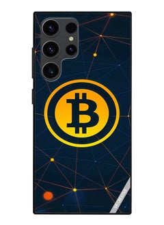 Protective Case Cover For Samsung Galaxy S24 Ultra Bitcoin Design Multicolour