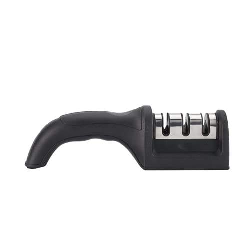Leeonz® Knife Sharpener, 3 Stage Kitchen Knife Sharpener, Kitchen Knife Sharpener Professional to Restore and Polish Blades, Non-Slip Knife Sharpening(1PCS, Color May Vary) - Image 1