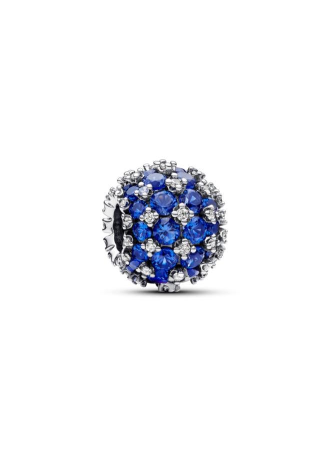 PANDORA Sparkling Pavé Round Blue Charm - Image 1