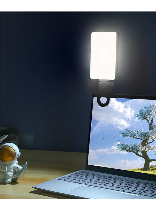 M12 LED Tricolor Photography Video Light, Rechargeable Square Phone Clip LED, Pocket Video Light - Image 5