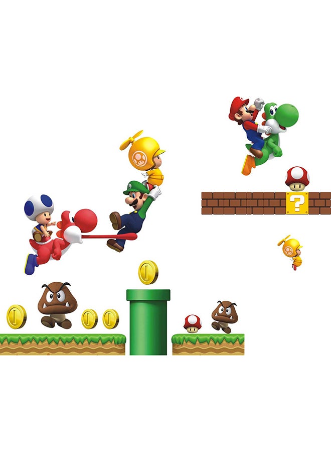 DaDa Home Polyvinyl Chloride Printed Super Mario Wall Sticker Multicolour - Image 4