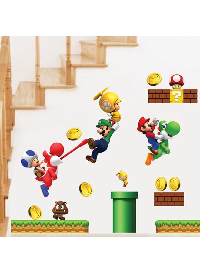 DaDa Home Polyvinyl Chloride Printed Super Mario Wall Sticker Multicolour - Image 2