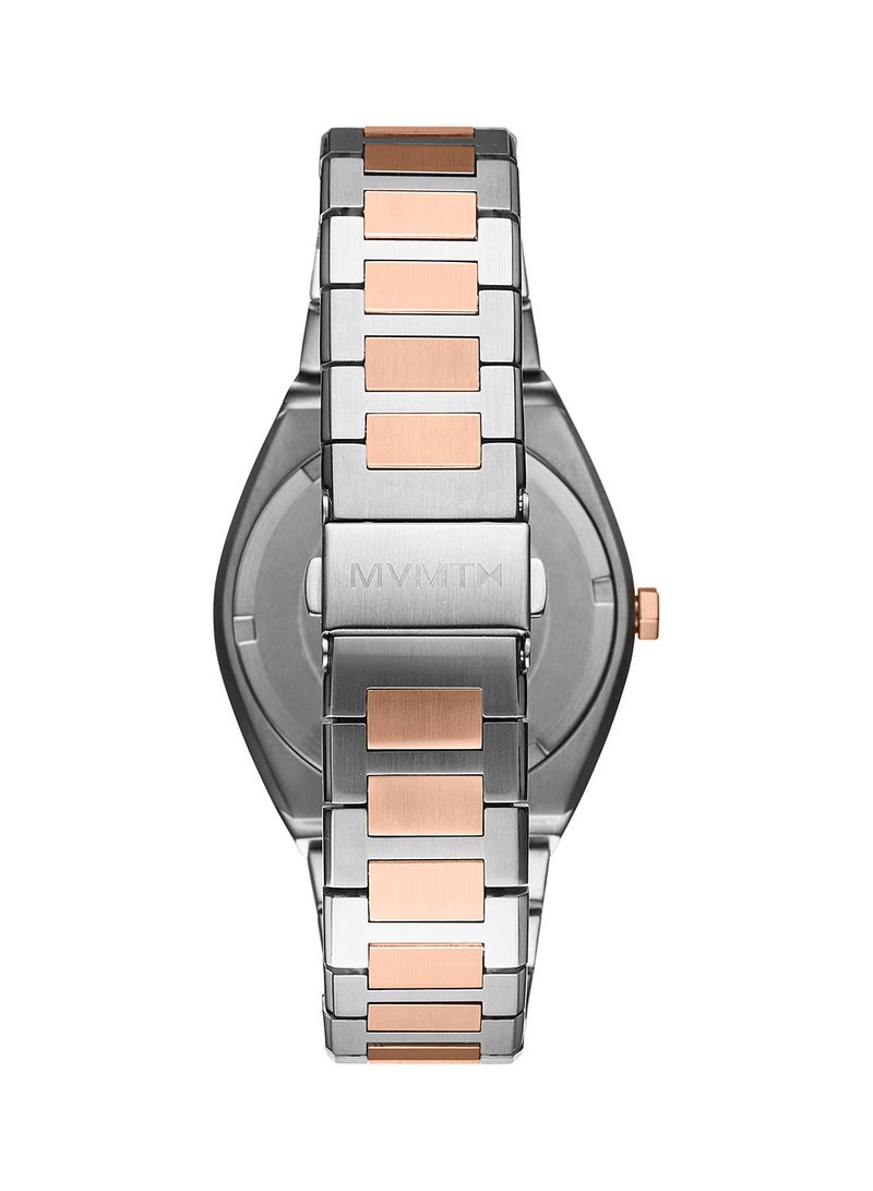 Men Analog Round Shape Stainless Steel Wrist Watch 28000171-D - 40 Mm