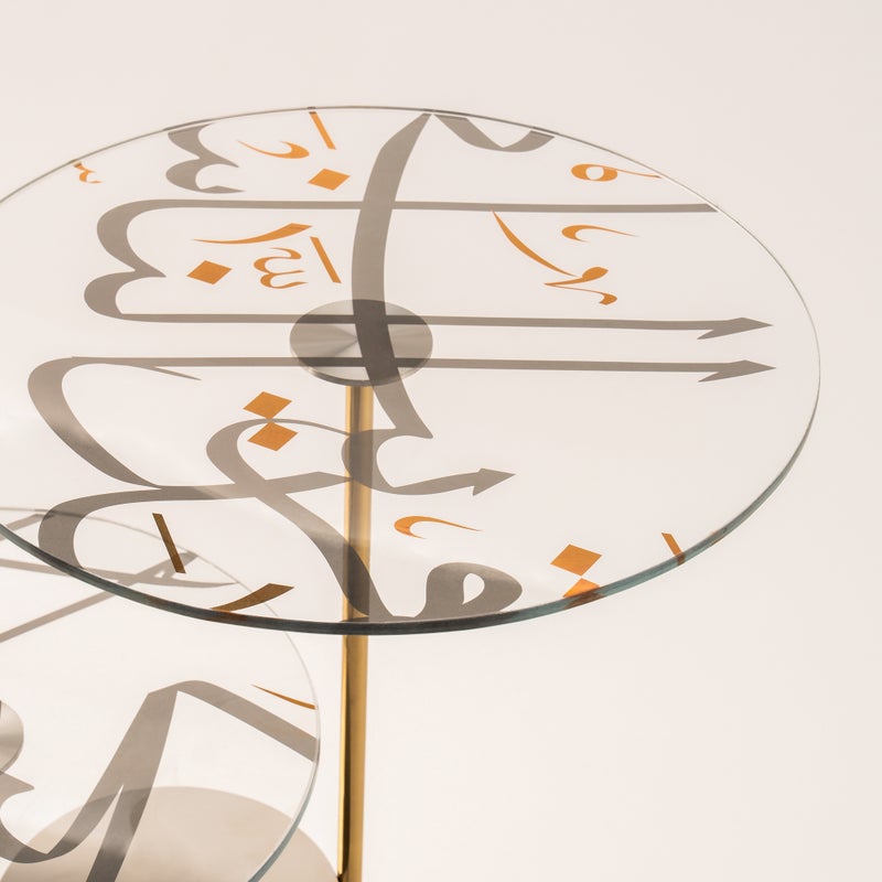 لا ميسا حامل كيك باللون الذهبي والفضي من مجموعة أُلْفَة 49*39*46 سم - Image 5