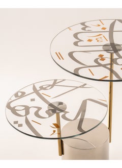 La Mesa Cake Stand Glass & Metal 49*39*46 cm Oulfa Collection  - Image 3