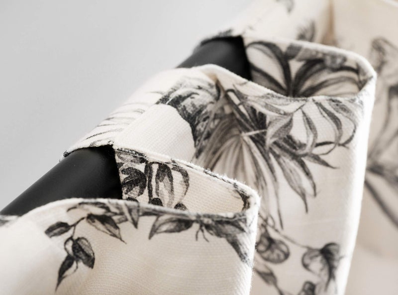 ميزون دي هيرمين Maison D 'Hermine 100 ٪ Startain Curtain - 50 "" x84 "" Delft Devinative Stain -Startains - جمالية لمطبخ مزرعة وغرفة نوم - لمجموعة الربيع والصيف - الجنة - Image 3