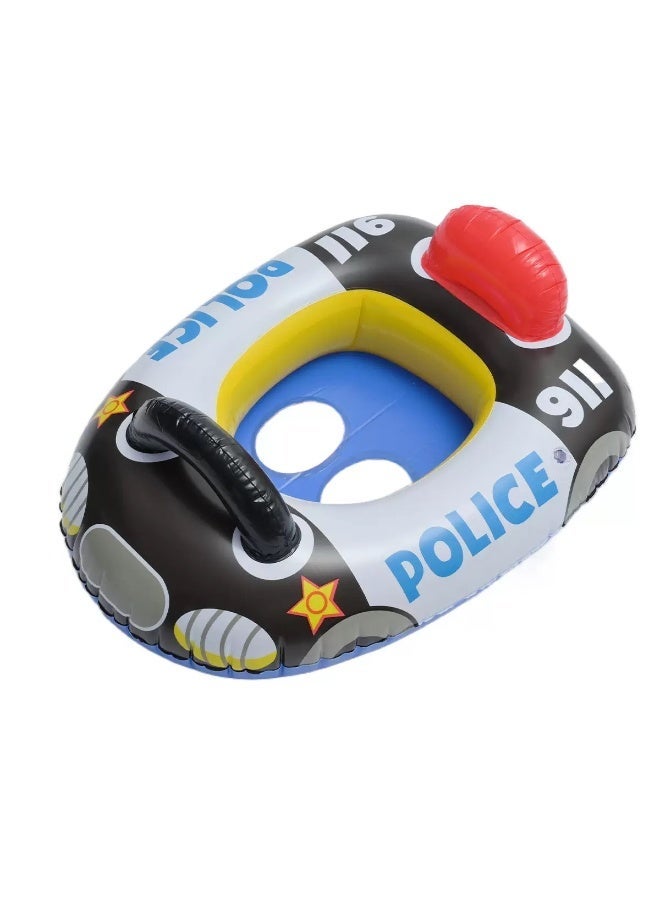 FUN MOMENT 75cm Inflatable Police Car Swimming Float - Image 1