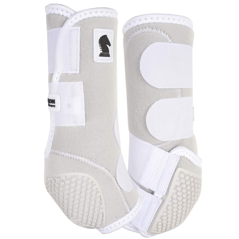 CLASSIC EQUINE Flexion by Legacy2 Hind Support Boots, Color: White, Size: M (FCLS202WHM)