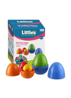 Little's Nesting Eggs I Activity Toy For Babies I Multicolor I For Infant & Preschool Toys I Develops Motor & Reasoning Skills,4 Pcs  - Image 1
