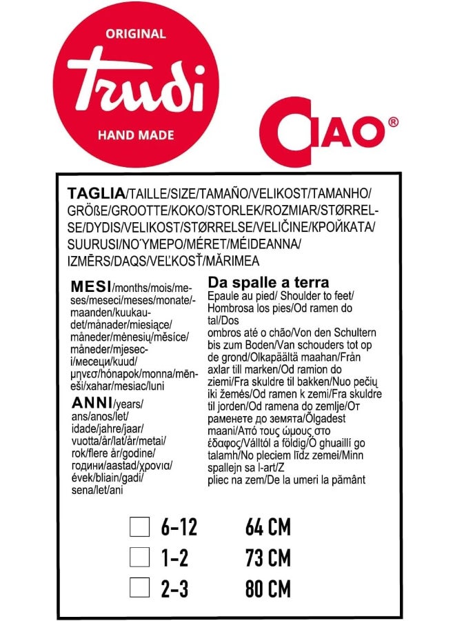 Ciao زي ترودي المعتمد للأرنب للأطفال 6-12 شهر - بدلة فاخرة للجنسين مع سترة وقبعة | زي أرنب للأطفال | زي مميز لطيف للأطفال لعيد الفصح، الهالوين، أعياد الميلاد والتصوير - Image 5