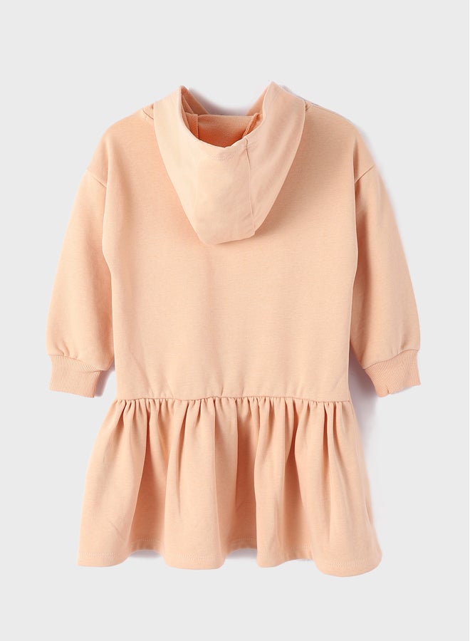 LC WAIKIKI Hooded Long Sleeve Girl Dress  - Image 2