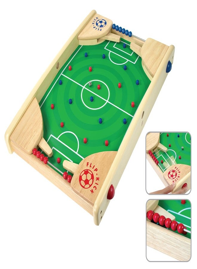 I'm Flipkick: Wooden Tabletop Football/Soccer Pinball Games, Indoor Portable Sport Table Board for Kids and Family - Image 1